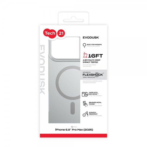Tech21 iPhone 17 Pro Max Cover EvoDusk MagSafe Titanium