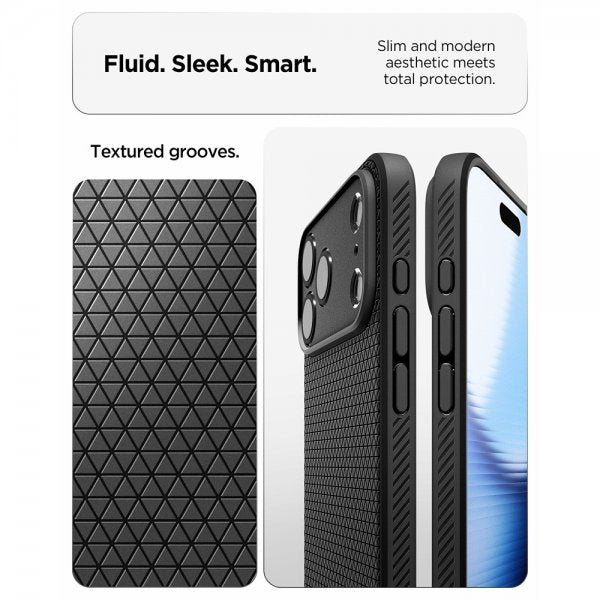 Spigen iPhone 17 Pro Max Cover Liquid Air Mat Sort