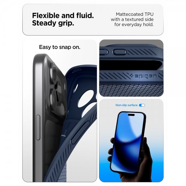 Spigen iPhone 17 Pro Max Cover Liquid Air Navy Blue