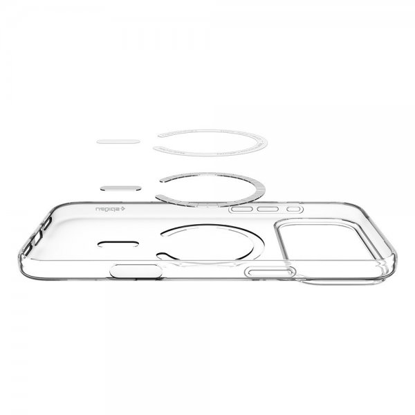 Spigen iPhone 17 Pro Max Cover Liquid Crystal MagFit Clear White