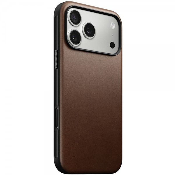Nomad iPhone 17 Pro Max Cover Modern Leather Case Brun