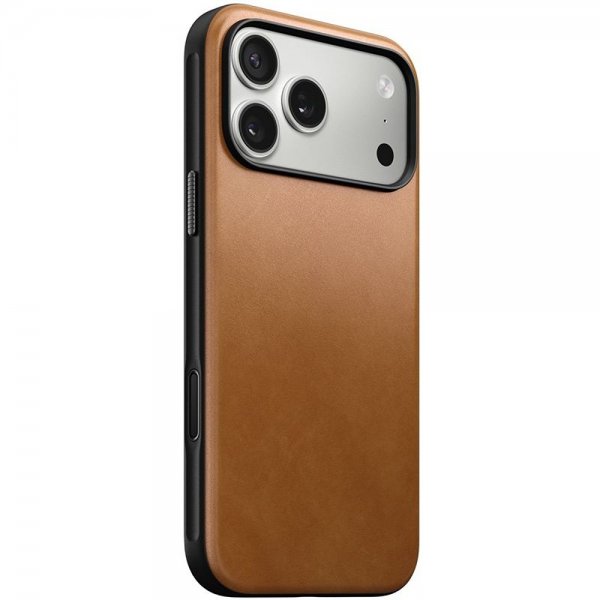Nomad iPhone 17 Pro Max Cover Modern Leather Case English Tan