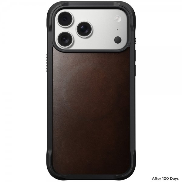 Nomad iPhone 17 Pro Max Cover Robust lædercover Horween Rustic Brown