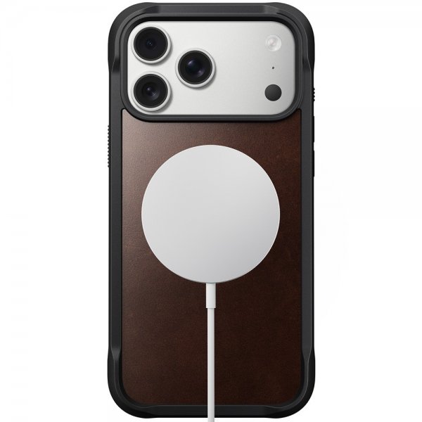 Nomad iPhone 17 Pro Max Cover Robust lædercover Horween Rustic Brown