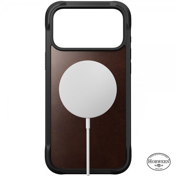 Nomad iPhone 17 Pro Max Cover Robust lædercover Horween Rustic Brown