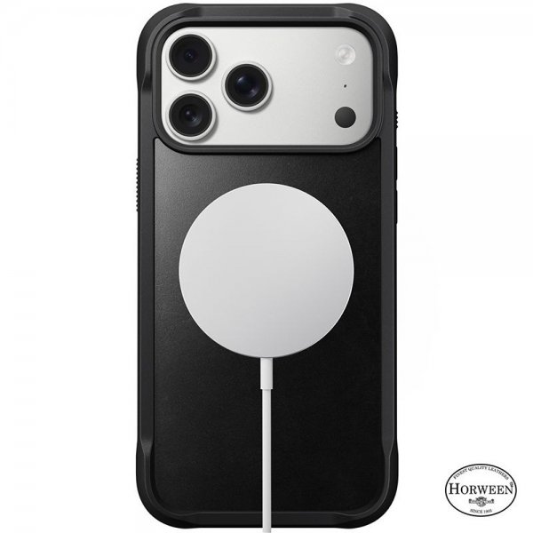Nomad iPhone 17 Pro Max Cover Modern Læder Horween Sort