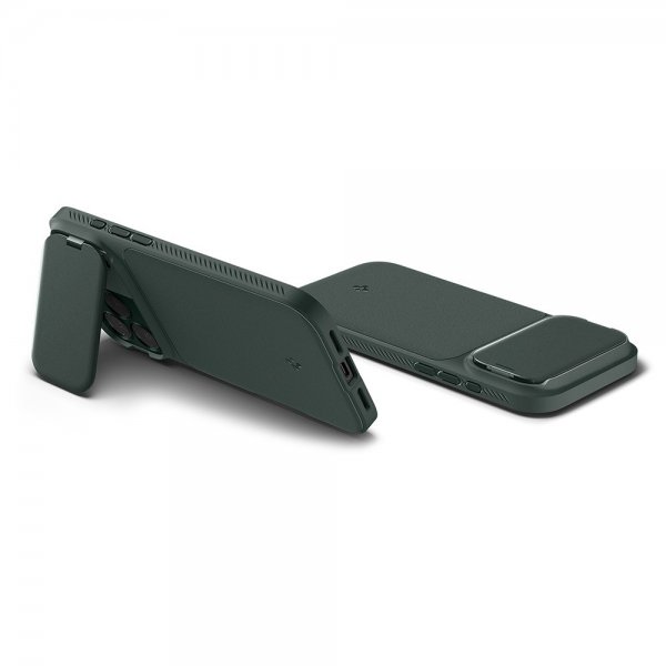 Spigen iPhone 17 Pro Max Cover Optik Armor MagFit Abyss Green