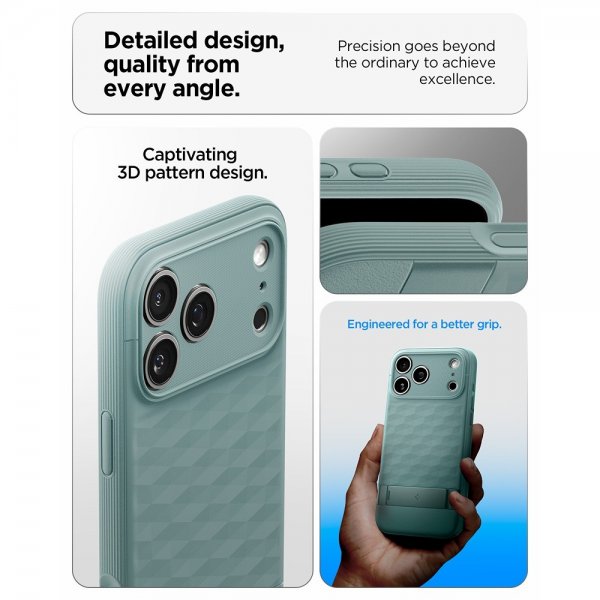 Spigen iPhone 17 Pro Max Cover Parallax S MagFit Sage Green