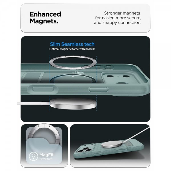 Spigen iPhone 17 Pro Max Cover Parallax S MagFit Sage Green
