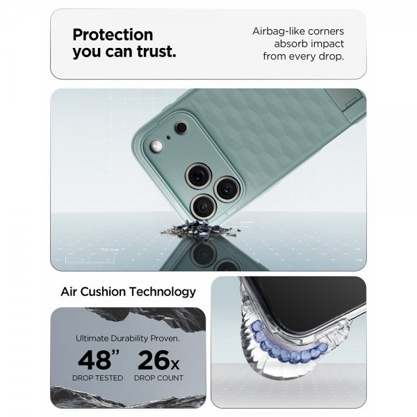 Spigen iPhone 17 Pro Max Cover Parallax S MagFit Sage Green