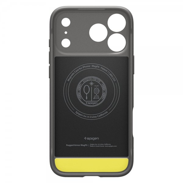 Spigen iPhone 17 Pro Max Cover Rugged Armor MagFit Marble Gray