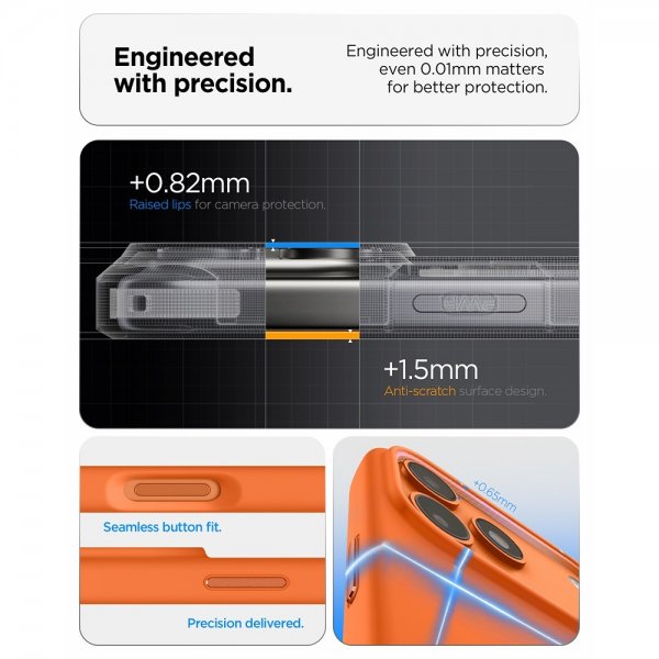 Spigen iPhone 17 Pro Max Cover Silicone Fit MagFit Cosmic Orange