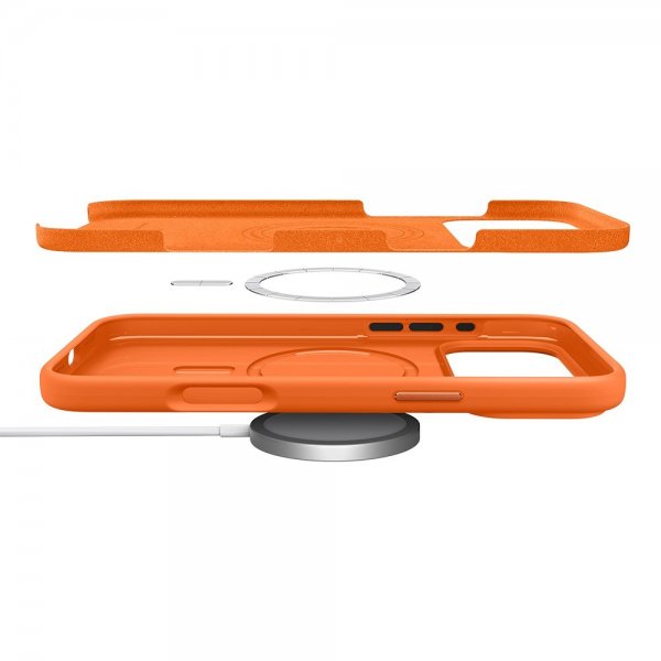 Spigen iPhone 17 Pro Max Cover Silicone Fit MagFit Cosmic Orange