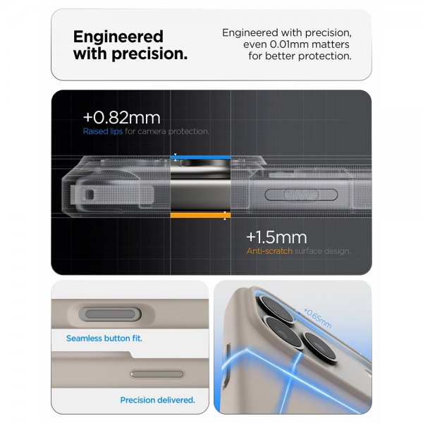 Spigen iPhone 17 Pro Max Cover Silicone Fit MagFit Stone