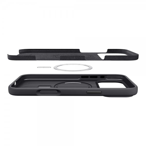 Spigen iPhone 17 Pro Max Cover Silicone Fit MagFit Sort