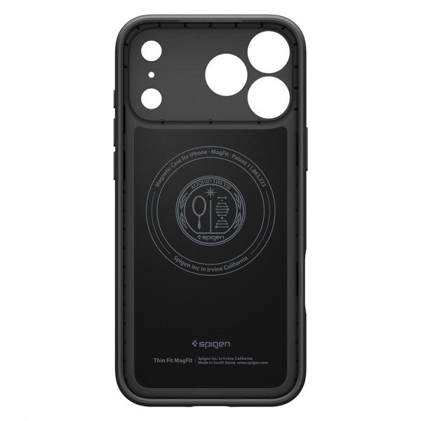 Spigen iPhone 17 Pro Max Cover Thin Fit MagFit Sort