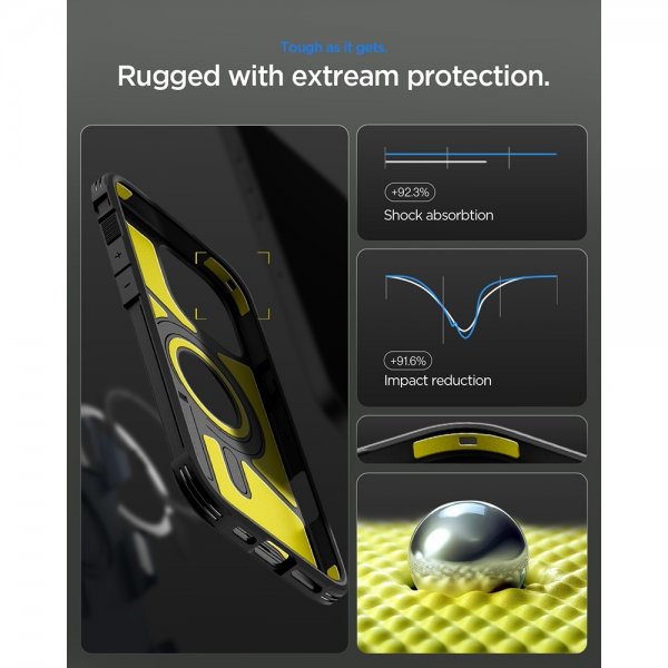 Spigen iPhone 17 Pro Max Cover Tough Armor T MagFit Gunmetal