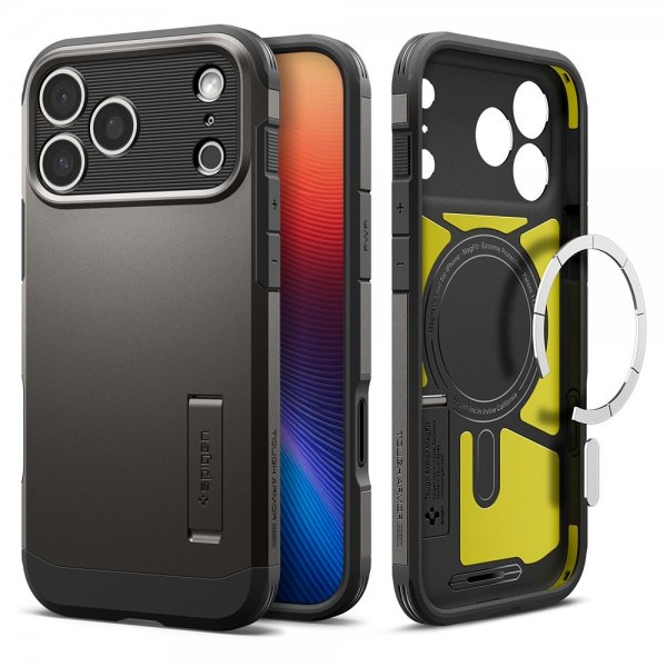 Spigen iPhone 17 Pro Max Cover Tough Armor T MagFit Gunmetal