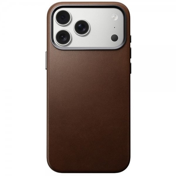 Nomad iPhone 17 Pro Max Cover Traditional Leather Case Brun