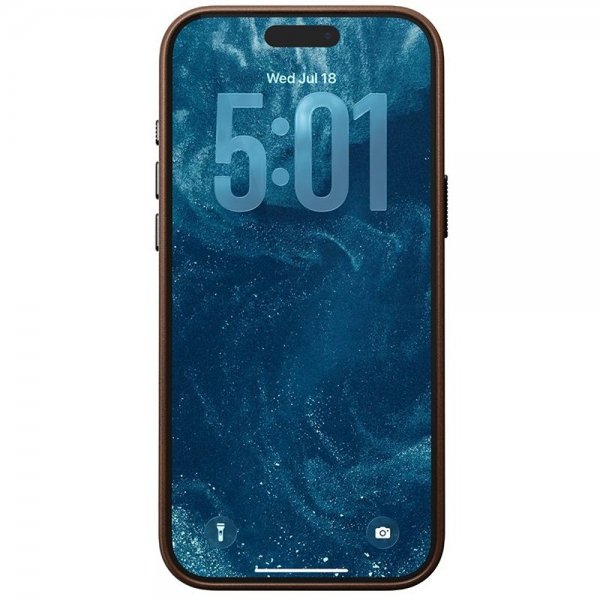 Nomad iPhone 17 Pro Max Cover Traditional Leather Case Brun