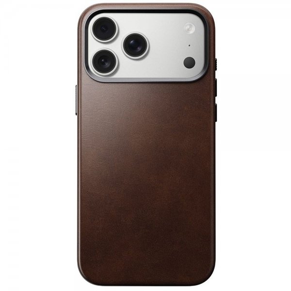 Nomad iPhone 17 Pro Max Cover Traditional Læderetui Horween Rustic Brown