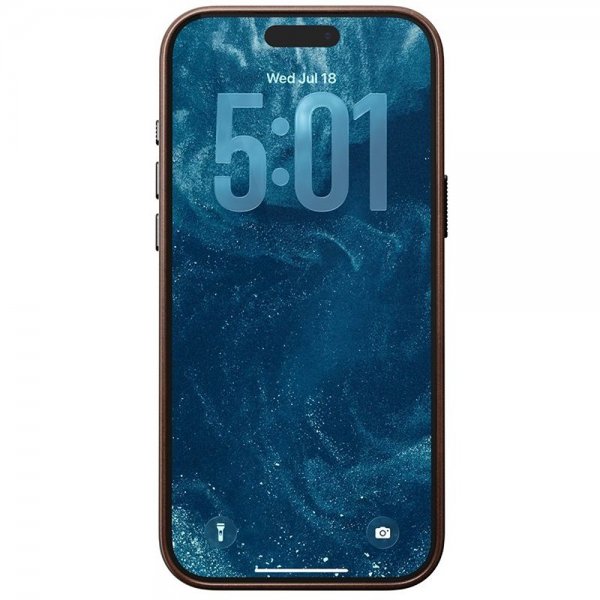 Nomad iPhone 17 Pro Max Cover Traditional Læderetui Horween Rustic Brown