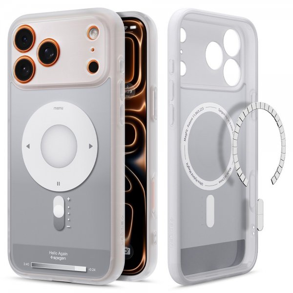 Spigen iPhone 17 Pro Max Cover Ultra Hybrid Classic MagFit Sølv