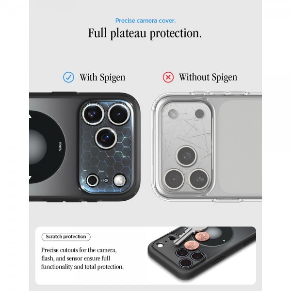 Spigen iPhone 17 Pro Max Cover Ultra Hybrid Classic MagFit Sort