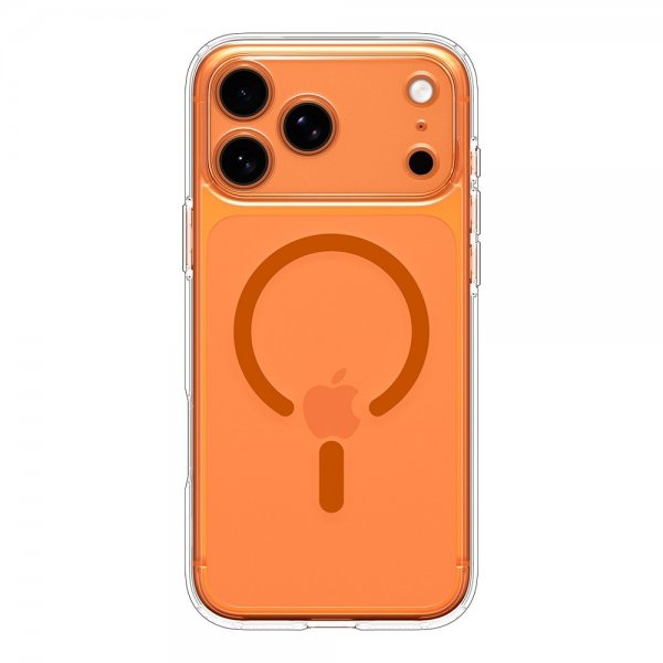 Spigen iPhone 17 Pro Max Cover Ultra Hybrid MagFit Klar Orange
