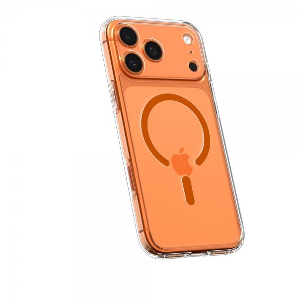 Spigen iPhone 17 Pro Max Cover Ultra Hybrid MagFit Klar Orange