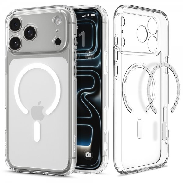 Spigen iPhone 17 Pro Max Cover Ultra Hybrid MagFit Clear White
