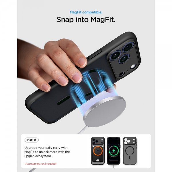 Spigen iPhone 17 Pro Max Cover Ultra Hybrid MagFit Frost Black