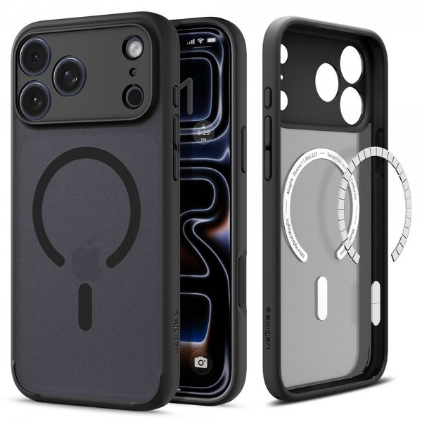 Spigen iPhone 17 Pro Max Cover Ultra Hybrid MagFit Frost Black