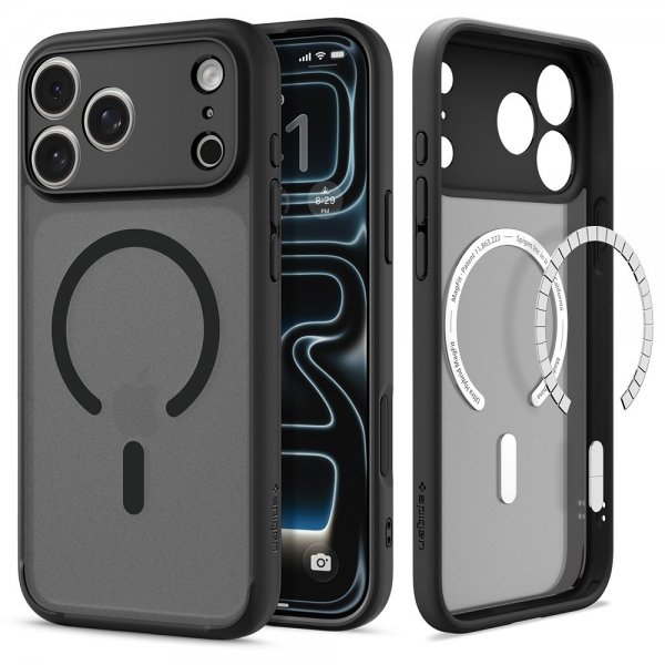 Spigen iPhone 17 Pro Max Cover Ultra Hybrid MagFit Frost Black