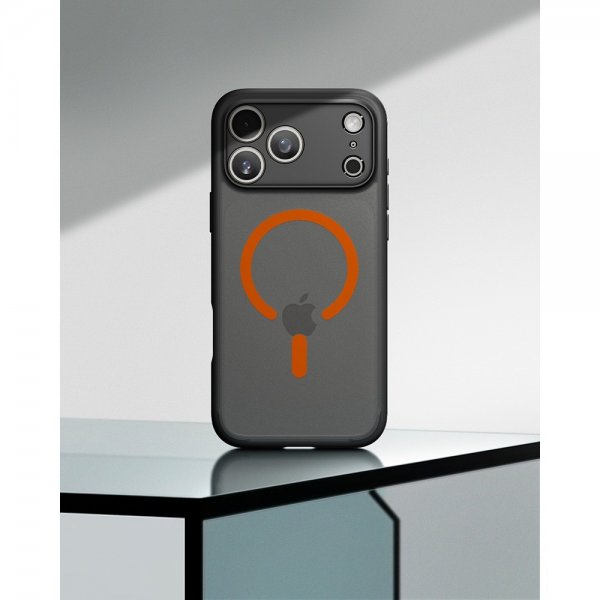 Spigen iPhone 17 Pro Max Cover Ultra Hybrid MagFit Frost Black Orange