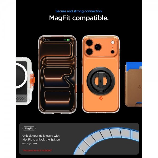 Spigen iPhone 17 Pro Max Cover Ultra Hybrid T MagFit Glossy Orange