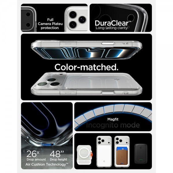 Spigen iPhone 17 Pro Max Cover Ultra Hybrid T MagFit Glossy White