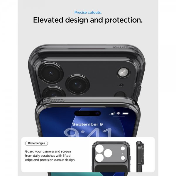 Spigen iPhone 17 Pro Max Cover Ultra Hybrid T MagFit Mat Sort