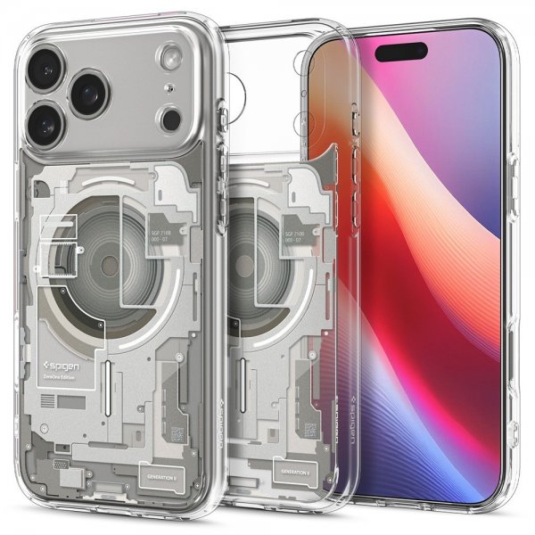 Spigen iPhone 17 Pro Max Cover Ultra Hybrid Zero One MagFit Natural Titanium