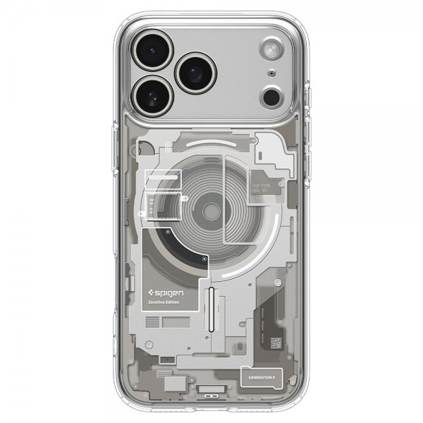 Spigen iPhone 17 Pro Max Cover Ultra Hybrid Zero One MagFit Natural Titanium