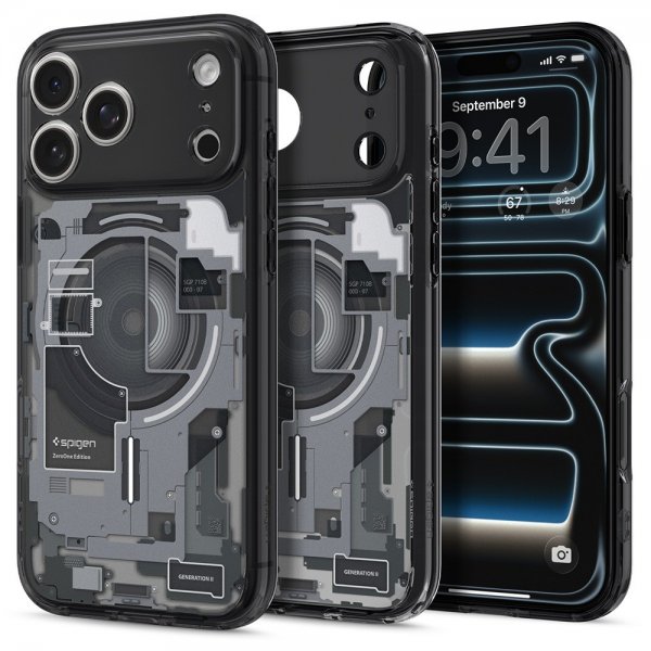 Spigen iPhone 17 Pro Max Cover Ultra Hybrid Zero One MagFit Sort