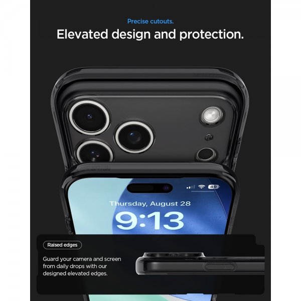 Spigen iPhone 17 Pro Max Cover Ultra Hybrid Zero One MagFit Sort