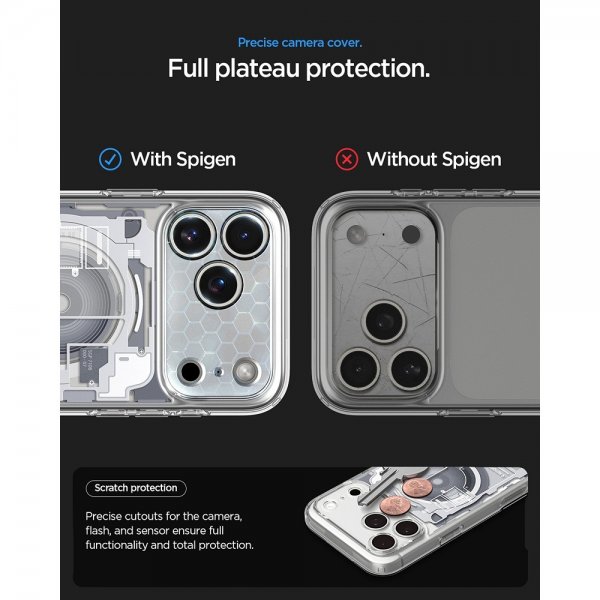 Spigen iPhone 17 Pro Max Cover Ultra Hybrid Zero One MagFit Hvid
