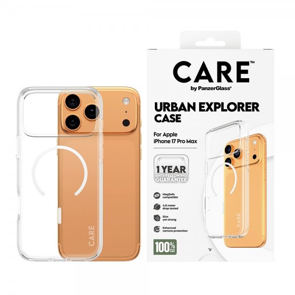 CARE by PanzerGlass iPhone 17 Pro Max Cover Urban Explorer MagSafe Hvid