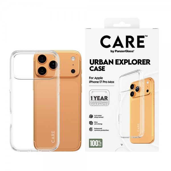 CARE by PanzerGlass iPhone 17 Pro Max Cover Urban Explorer Transparent