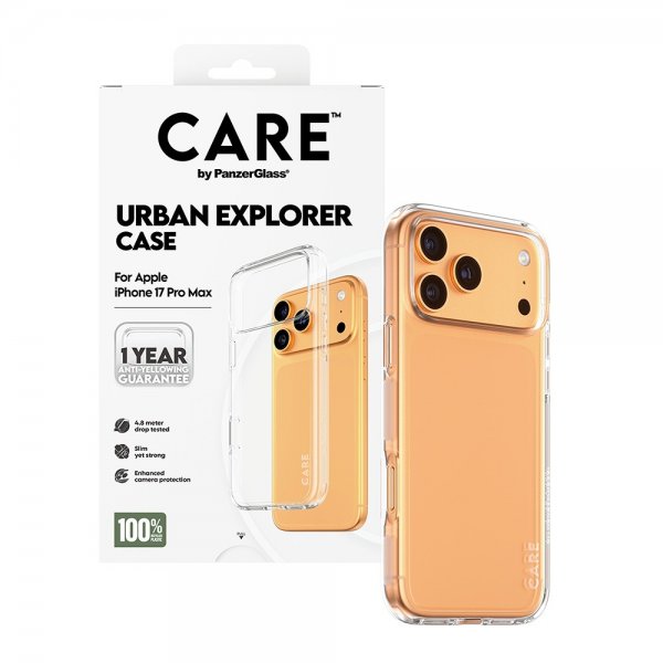 CARE by PanzerGlass iPhone 17 Pro Max Cover Urban Explorer Transparent