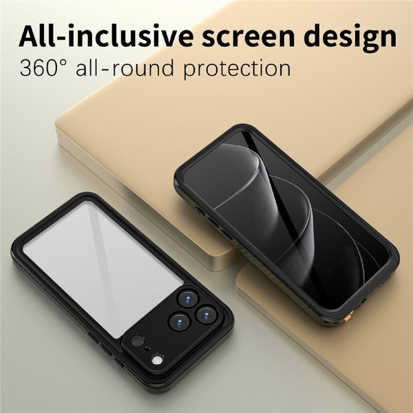 Redpepper iPhone 17 Pro Max Cover Vandtæt IP68 Sort
