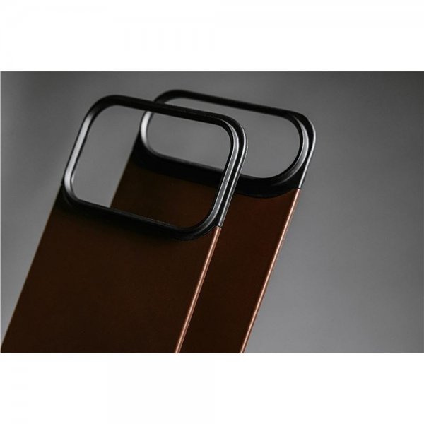 Nomad iPhone 17 Pro Max Skin Mag Læder Bagside Rustic Brown