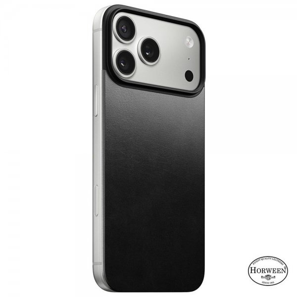 Nomad iPhone 17 Pro Max Skin Mag Læder Bagside Sort