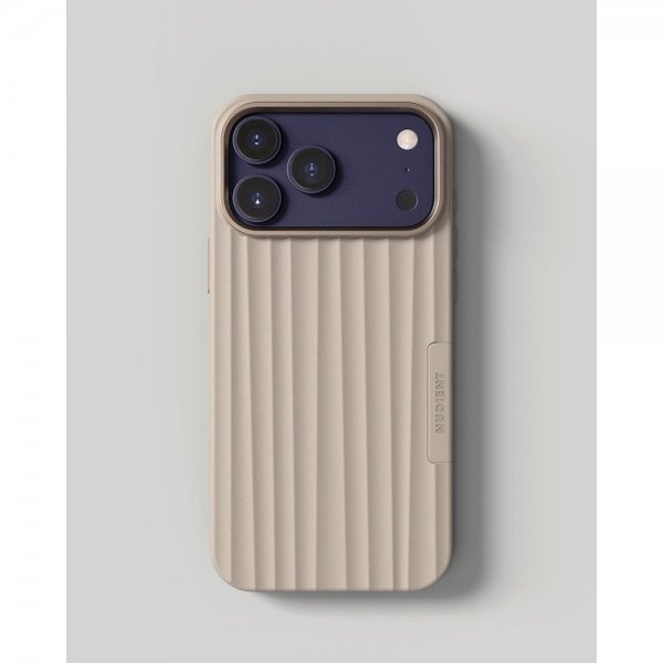 Nudient iPhone 17 Pro Cover Bold Case MagSafe Linen Beige